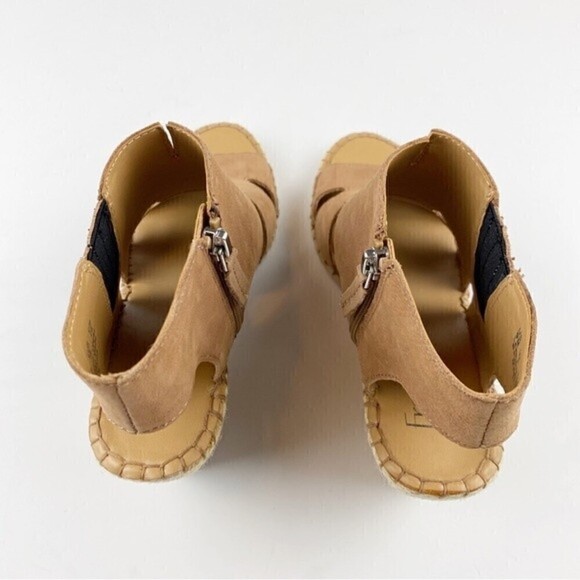 Franco Sarto Brown Nola Espadrille Wedge Sandals Size 9 NEW - Picture 4 of 12